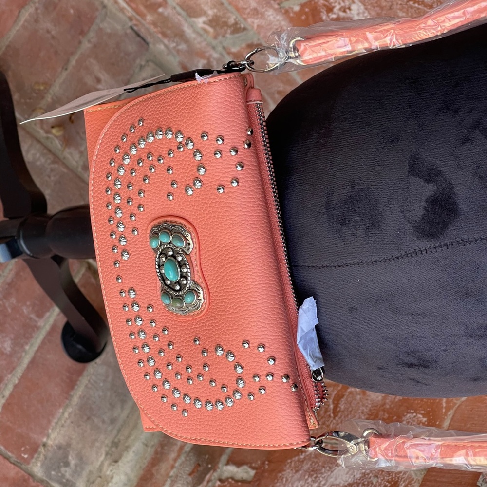 Montana west American bling clutch crossbody bag - Picture 4 of 16
